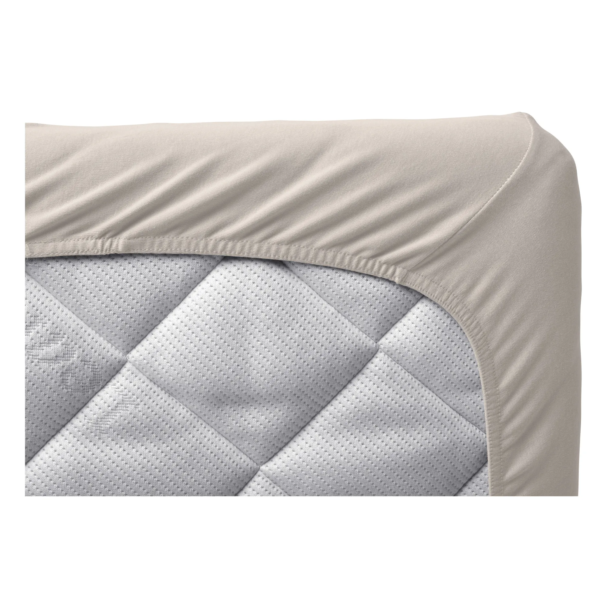 Draps-housses en coton bio - Set de 2 | Beige- Image produit n°5