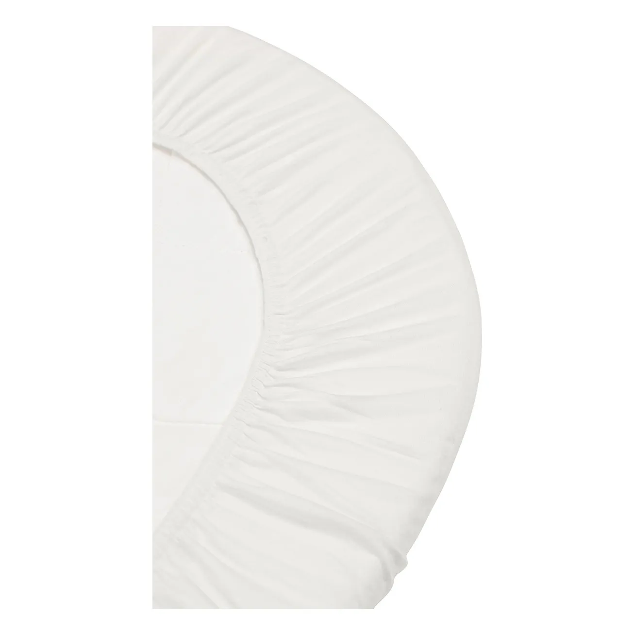 Draps-housses pour berceau en coton bio - Set de 2 | Blanc- Image produit n°2