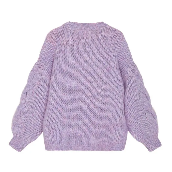 Jersey Antico de lana de alpaca | Malva- Imagen del producto n°1
