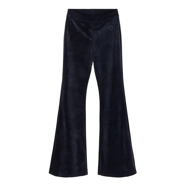 Pantaloni in velluto Flare Frances | Blu marino