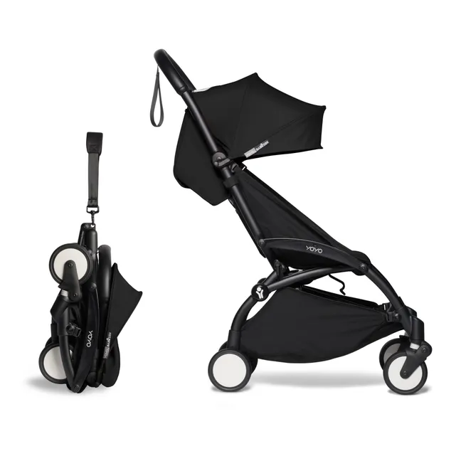 Poussette YOYO² évolutive, châssis noir | Noir