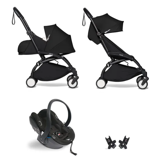 Poussette YOYO² évolutive, châssis noir | Noir