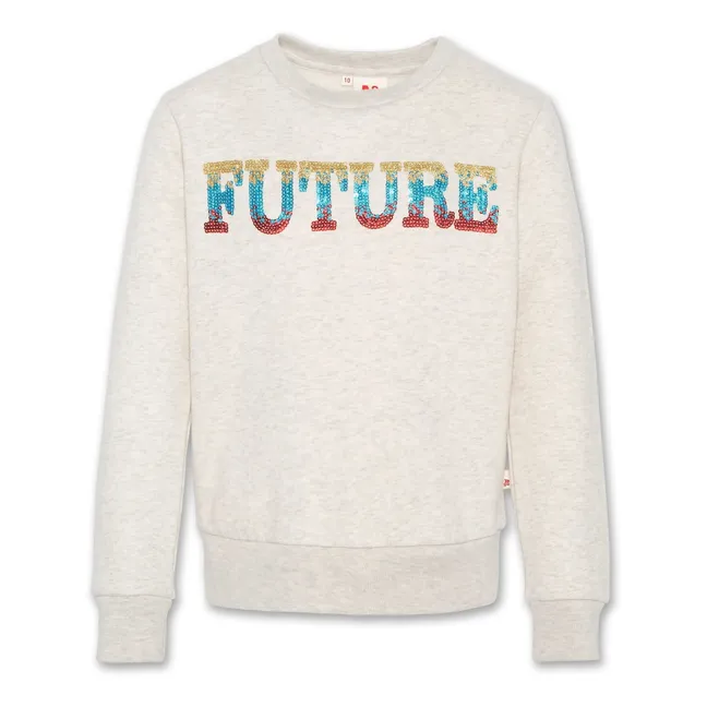 Sweatshirt mit Pailletten Future | Grau