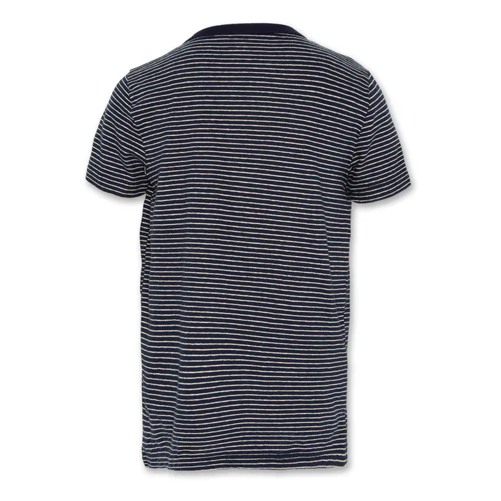 T-shirt a righe | Blu marino- Immagine del prodotto n°1