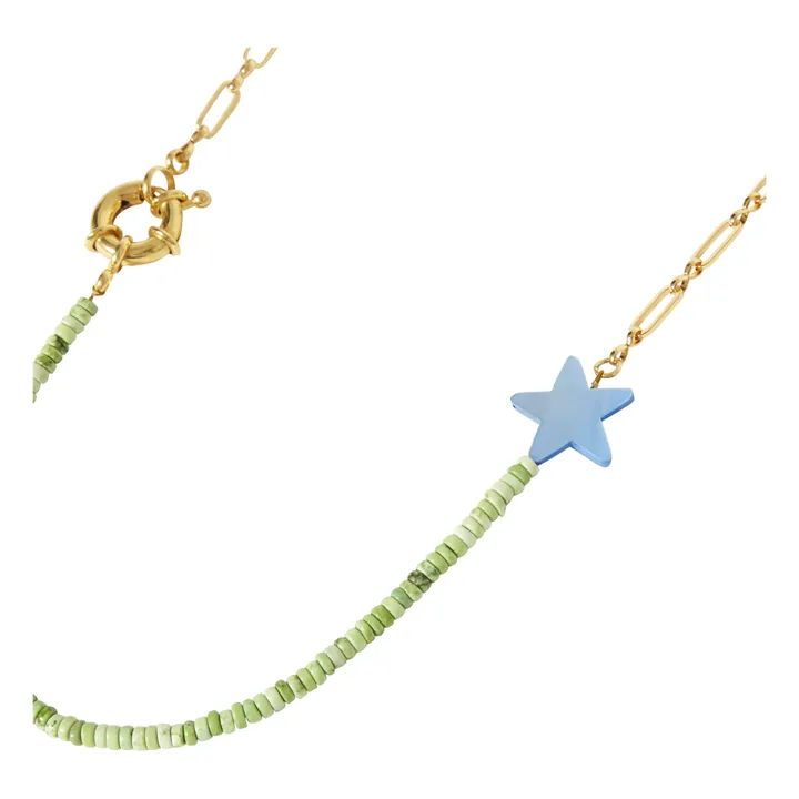 Collar Cadena Estrella | Azul- Imagen del producto n°3