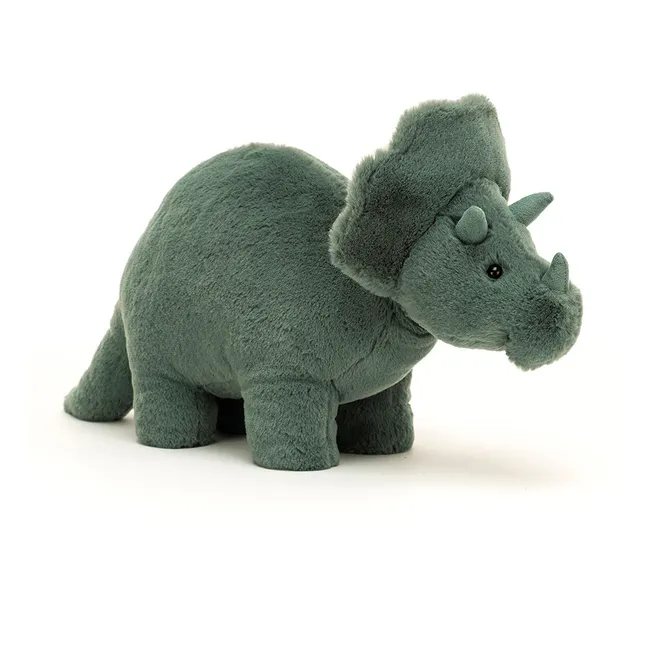 Stuffed Triceratops Toy | Green
