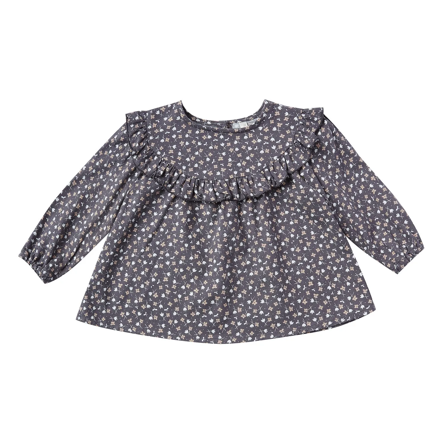 Rylee + Cru Grey Blue Victoria Blouse