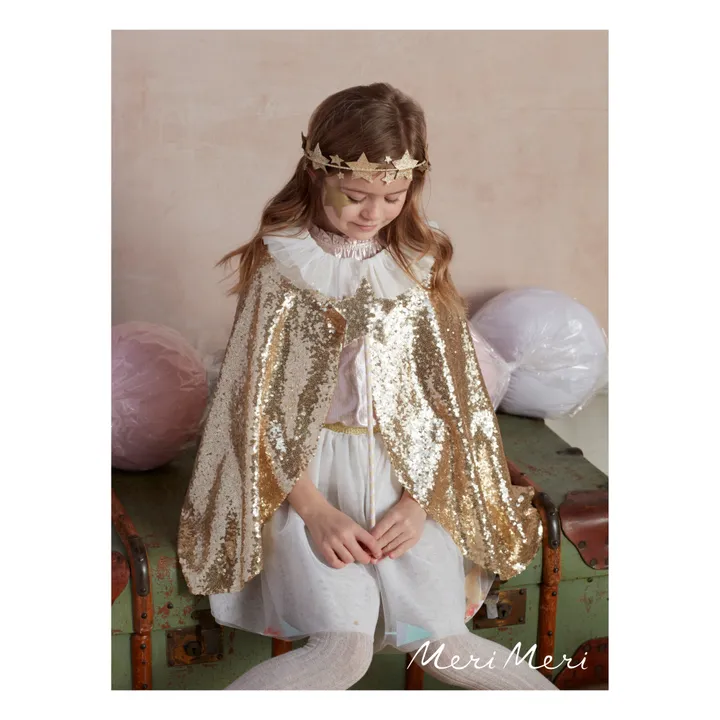 Sequined Cape | Gold- Product image n°1