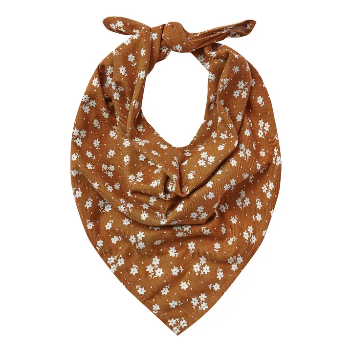 Floral Scarf | Camel- Product image n°0