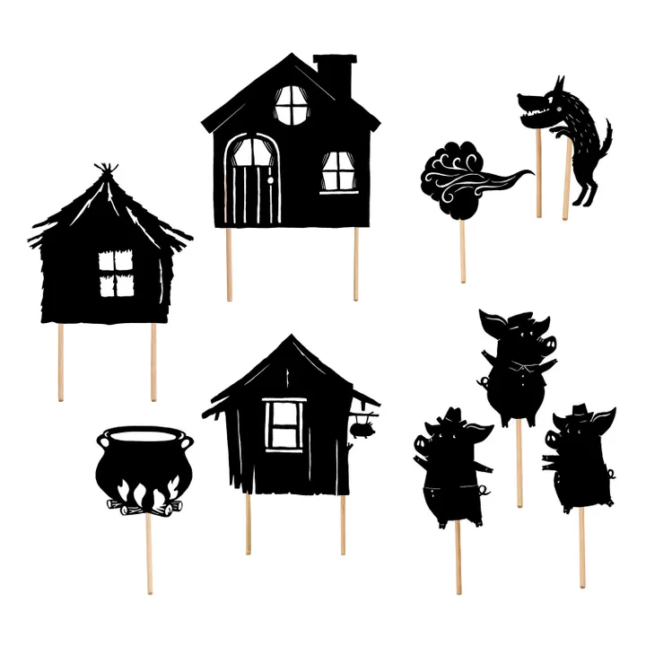 The Three Little Pigs Shadow Puppet - Product image n°0