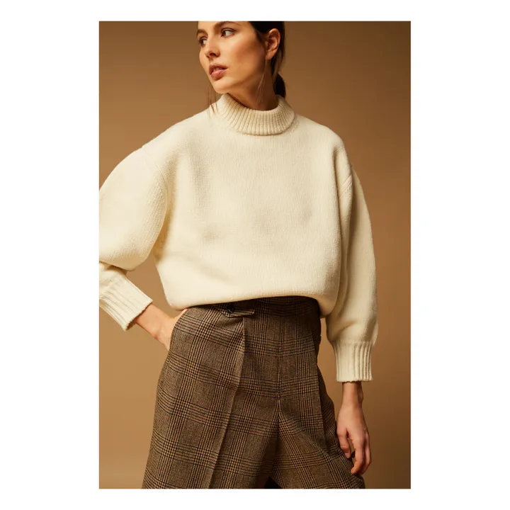 Falda Liverpool de lana | Beige- Imagen del producto n°3