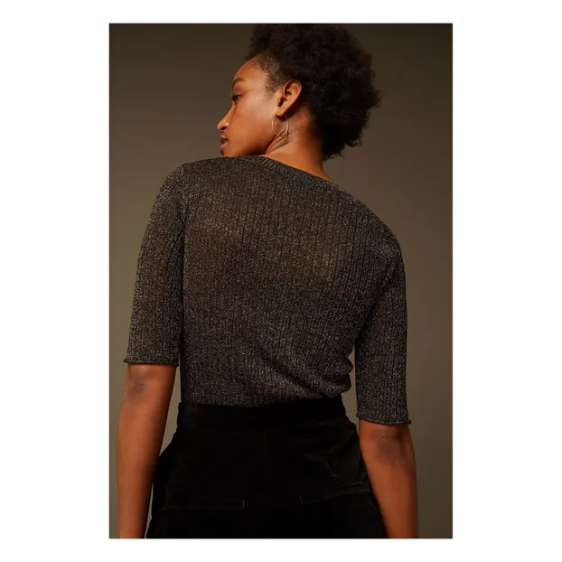 Soeur Pull Delon Lurex Vert Smallable