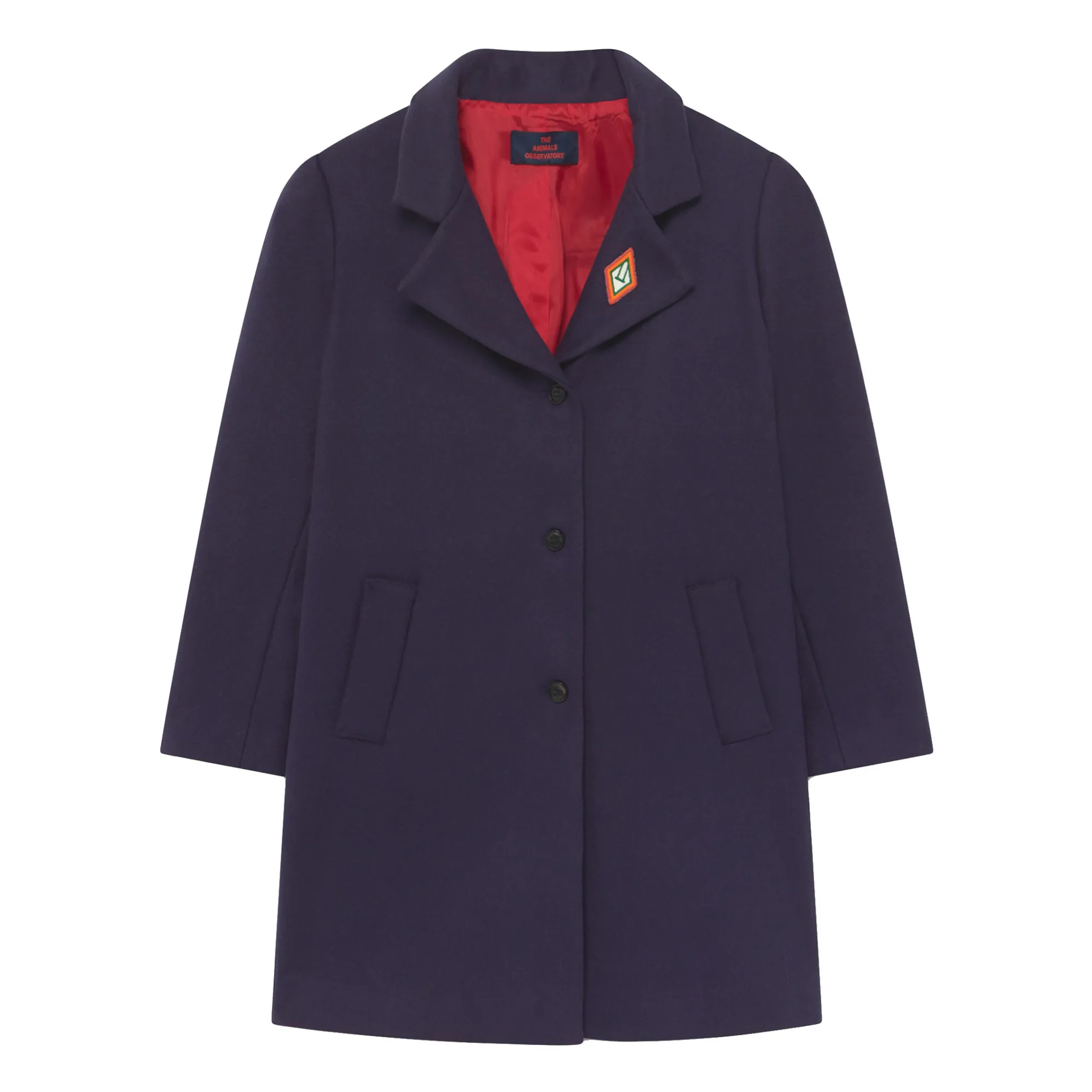 The Animals Observatory Navy Blue Jaguar Wool Coat