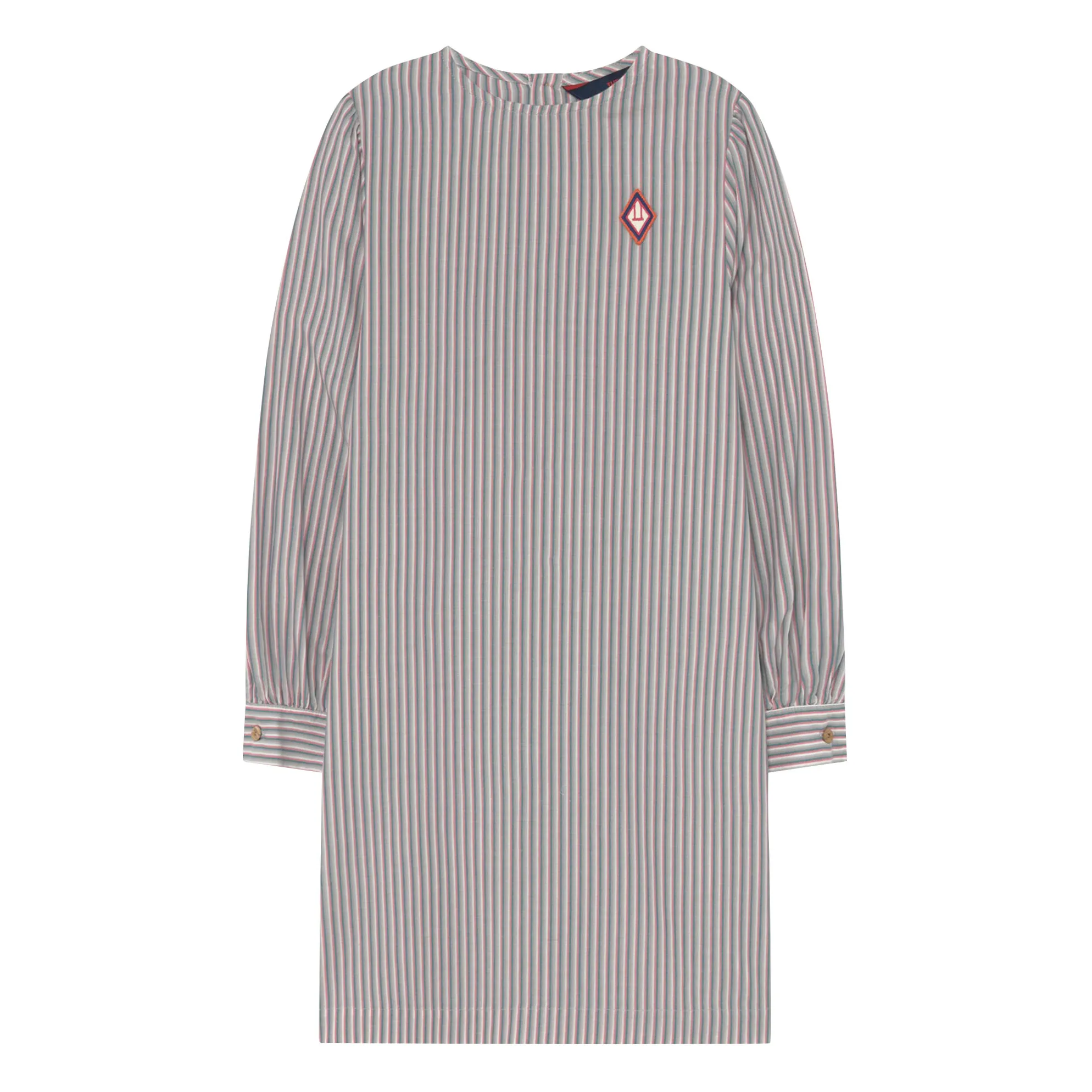 The Animals Observatory Ecru Striped Dress