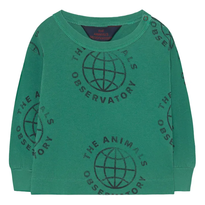 T-Shirt Dog Globe | Grün- Produktbild Nr. 0