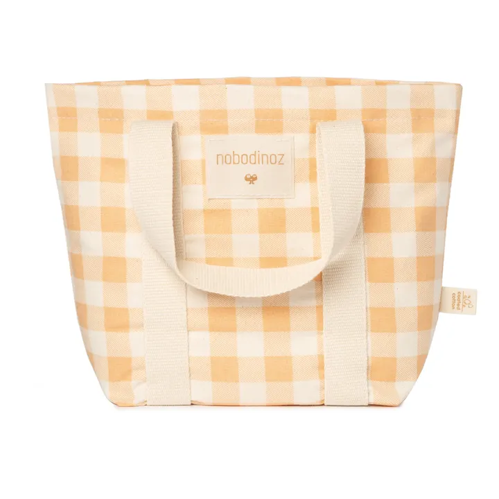 Shopping bag Sunshine | Melon Vichy- Imagen del producto n°0