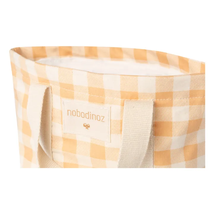 Shopping bag Sunshine | Melon Vichy- Imagen del producto n°4
