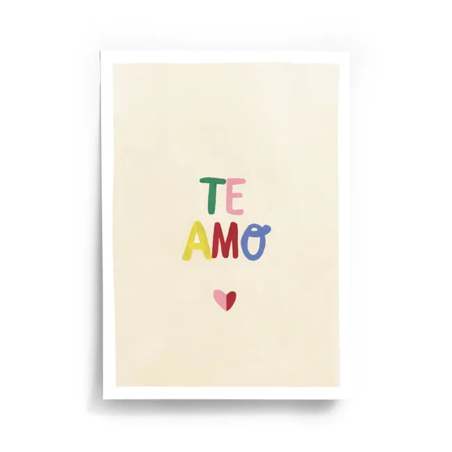 Poster Te Amo A4 | Mattrosa