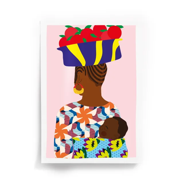 Poster Bébé A4 | Rosa chiaro