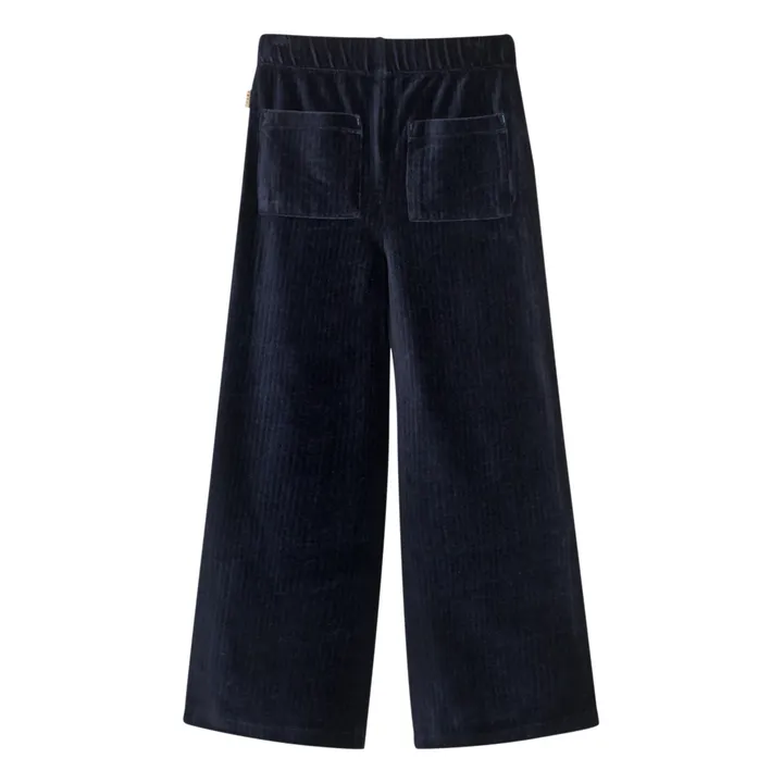 Pantalón de terciopelo Ras Fiona | Azul Noche- Imagen del producto n°2