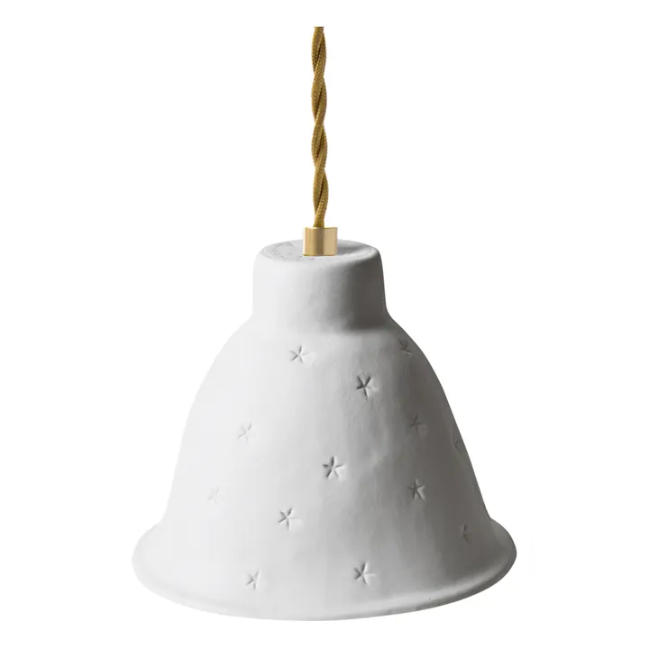 Starry Night Porcelain Pendant Lamp | White- Product image n°0