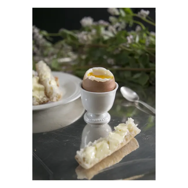 Louis XVI Porcelain Egg Cup | White