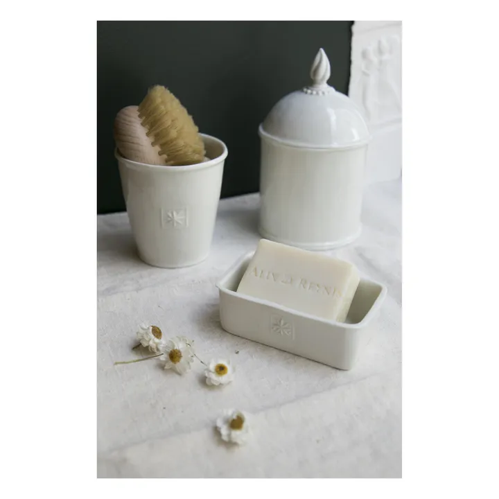 Portasapone Etoile in porcellana | Bianco- Immagine del prodotto n°1