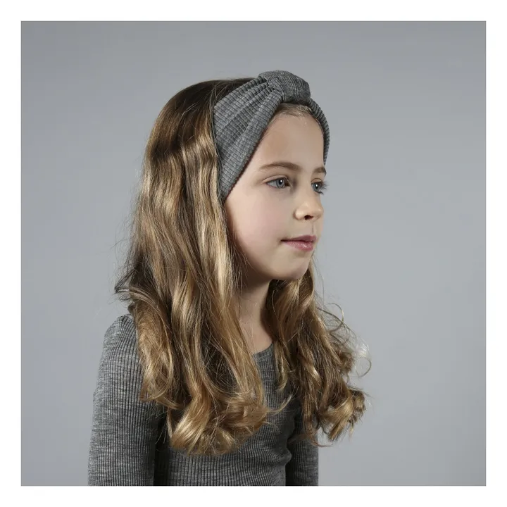 Alba Merino Wool Headband | Grey- Product image n°1