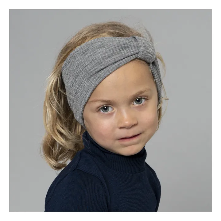 Alba Merino Wool Headband | Grey- Product image n°2