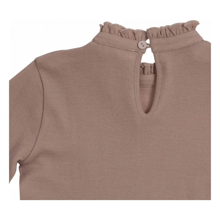 T-Shirt Merinowolle Vanja | Mattrosa- Produktbild Nr. 2