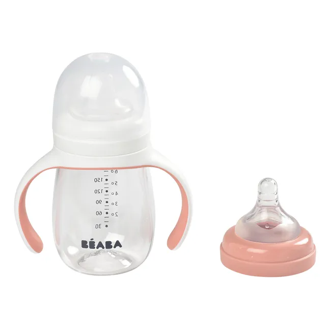 Biberón de aprendijaze 2 en 1- 240 ml | Rosa Viejo
