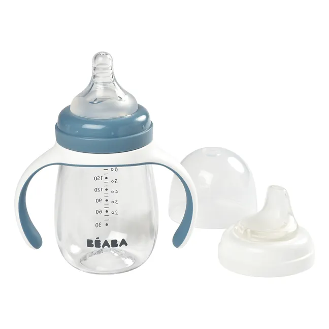 Biberón de aprendijaze 2 en 1- 240 ml | Azul
