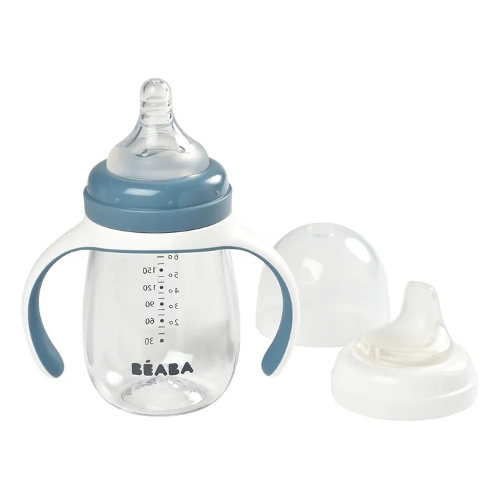 Biberon d'apprentissage 2 en 1- 240 ml | Bleu- Image produit n°0