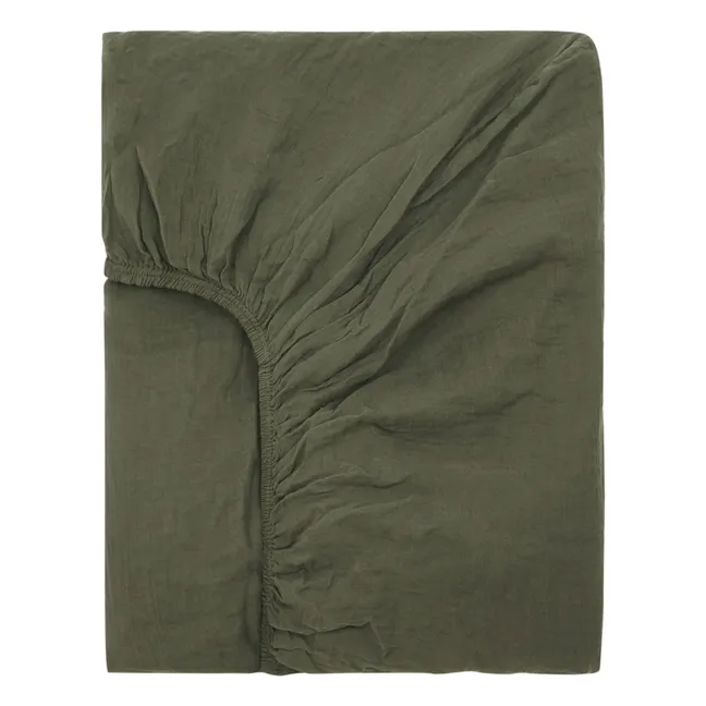 Dili Cotton Voile Fitted Sheet | Khaki