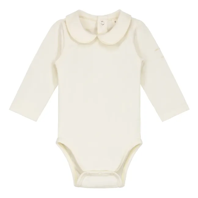 Body Baby Collar de algodón orgánico | Blanco Roto