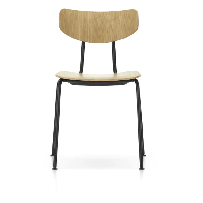 Chaise Moca - piètement noir - Jasper Morrison | Chêne
