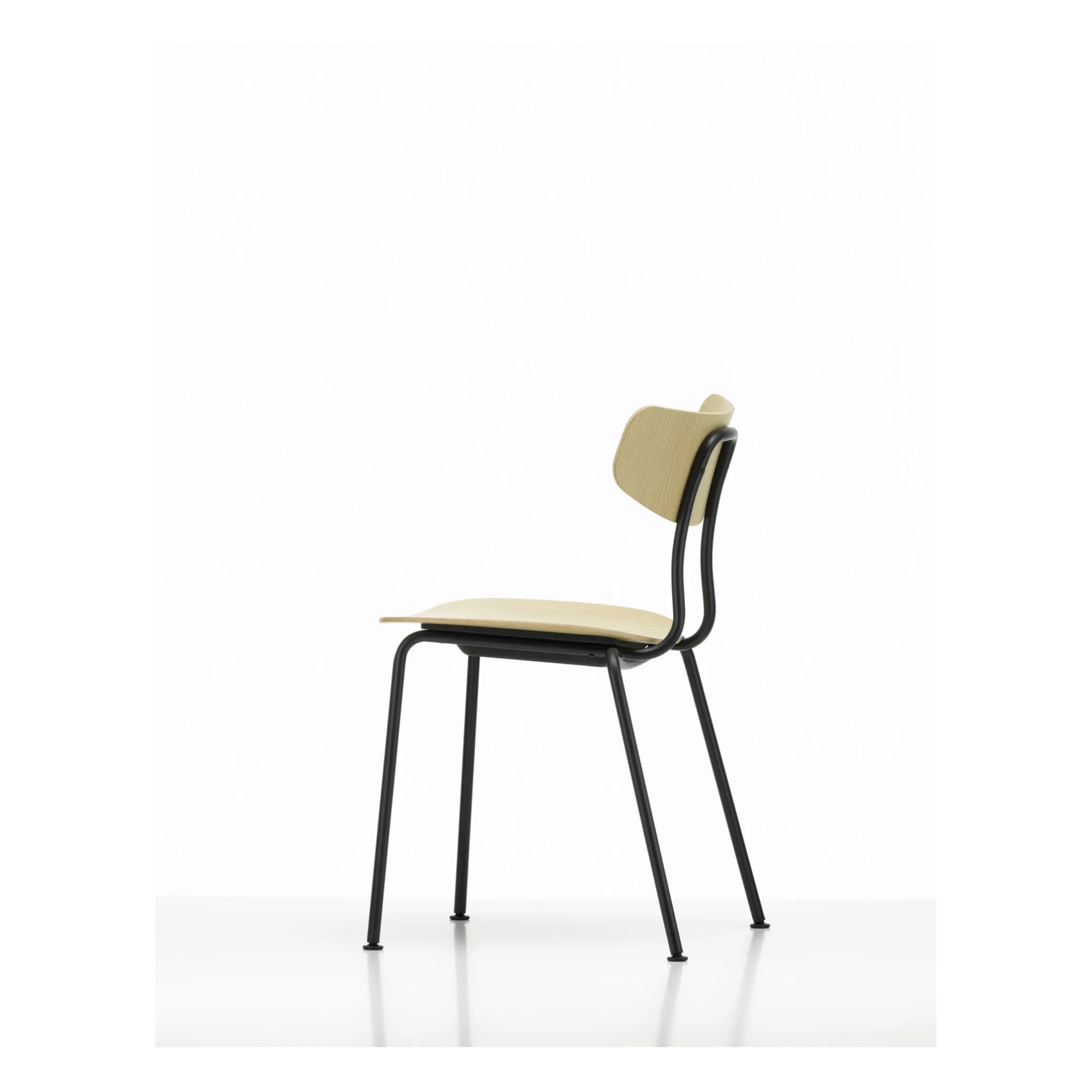 Chaise Moca - piètement noir - Jasper Morrison | Chêne- Image produit n°3