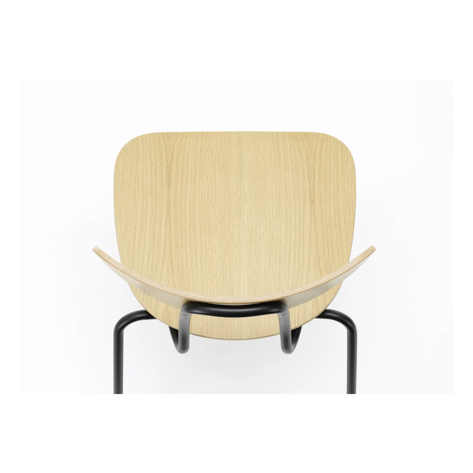 Chaise Moca - piètement noir - Jasper Morrison | Chêne- Image produit n°4