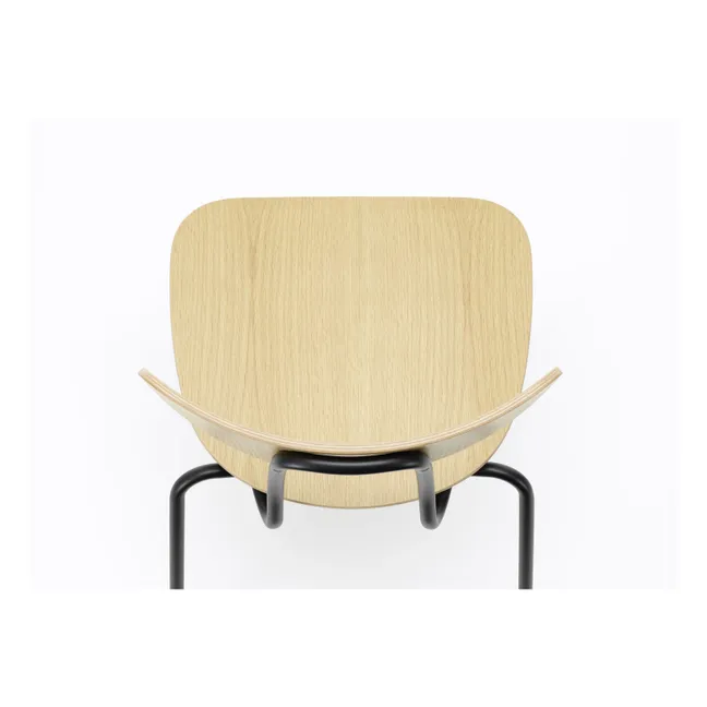 Chaise Moca - piètement noir - Jasper Morrison | Chêne