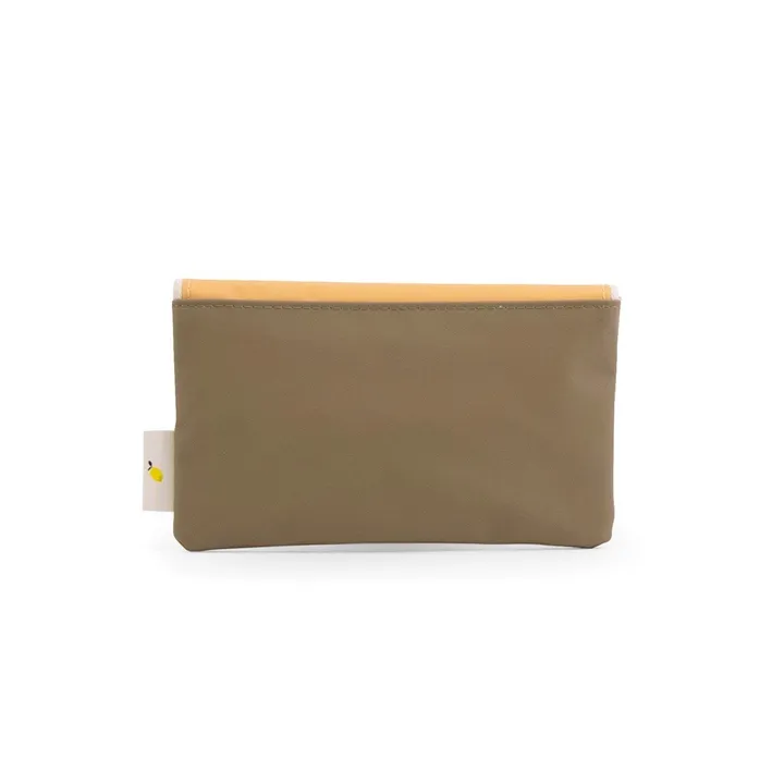 Recycled Pencil Case with Buttons | Yellow- Product image n°4