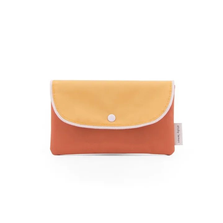 Recycled Pencil Case with Buttons | Yellow- Product image n°0