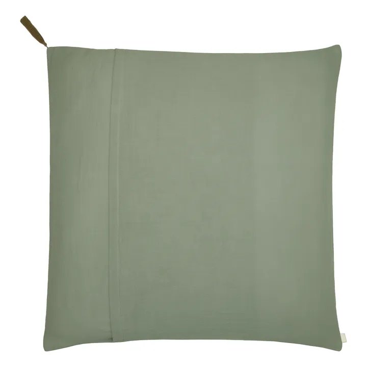 Funda de almohada de algodón orgánico | Sage Green S049- Imagen del producto n°6
