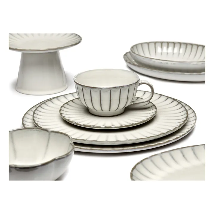 Assiette Inku en grès - Sergio Herman | Blanc- Image produit n°1