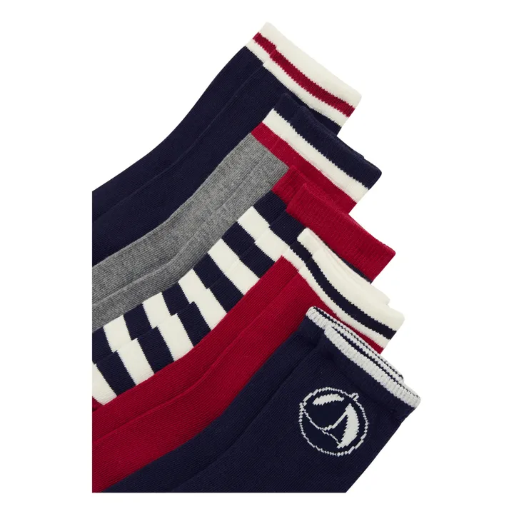 Set of 5 Pairs of Striped Socks | Grey- Product image n°1