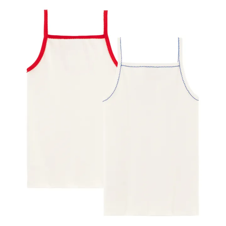 Pack de 2 Camisetas de tirantes | Blanco- Imagen del producto n°2