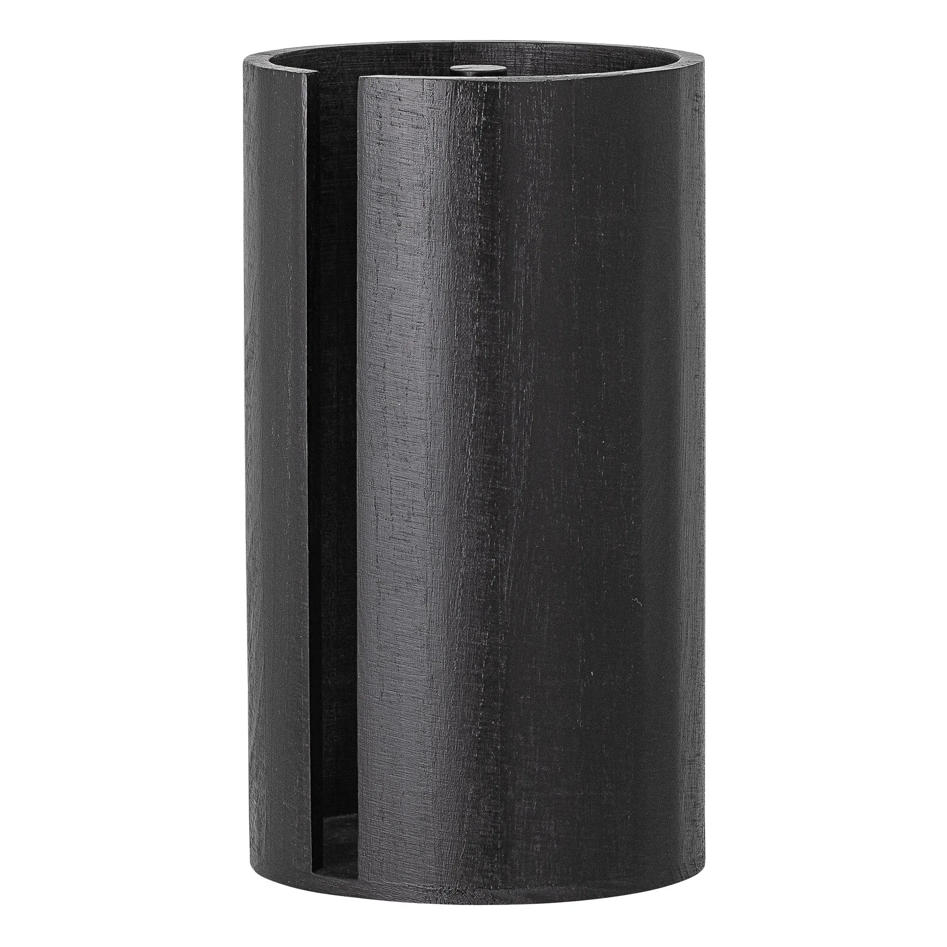 Bloomingville Black Wooden Kitchen Roll Holder