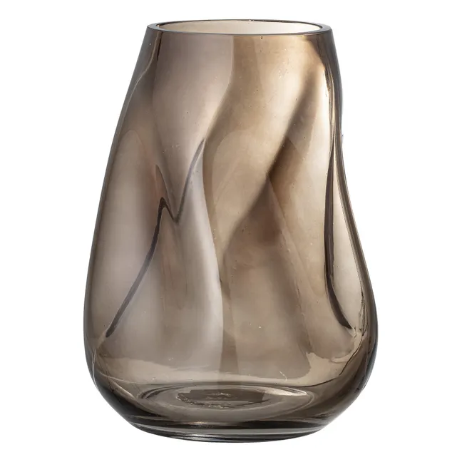 Vase en verre | Brun