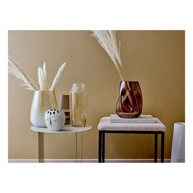Vase en verre | Brun