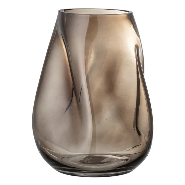 Vase en verre | Brun