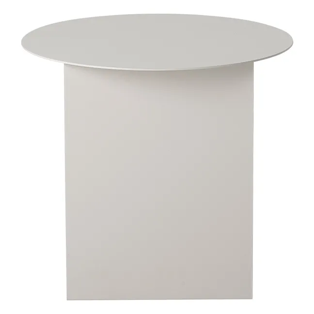 Mesa auxiliar Cher de metal | Gris Perla